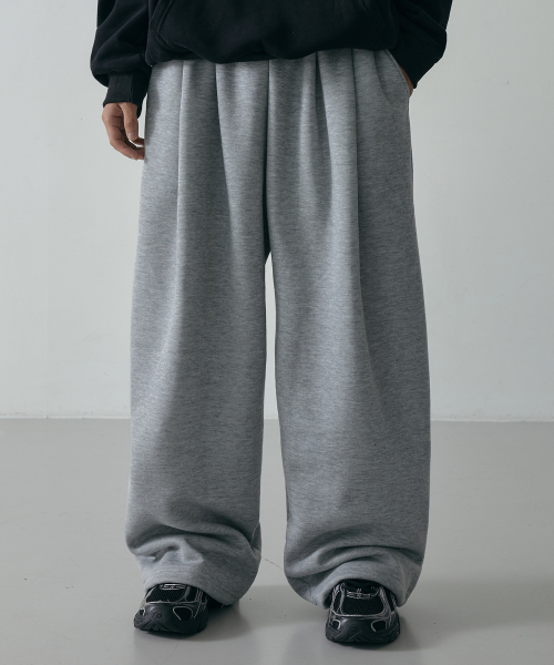 LXT（エルエックスティー）の「ツタックヒドゥンストリングワイドスウェットパンツ[グレーメランジ]（スウェットパンツ・レディース・その他・MEDIUM/LARGE/X-LARGE）」の6枚目の写真