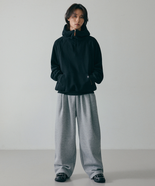 LXT（エルエックスティー）の「ツタックヒドゥンストリングワイドスウェットパンツ[グレーメランジ]（スウェットパンツ・レディース・その他・MEDIUM/LARGE/X-LARGE）」の2枚目の写真