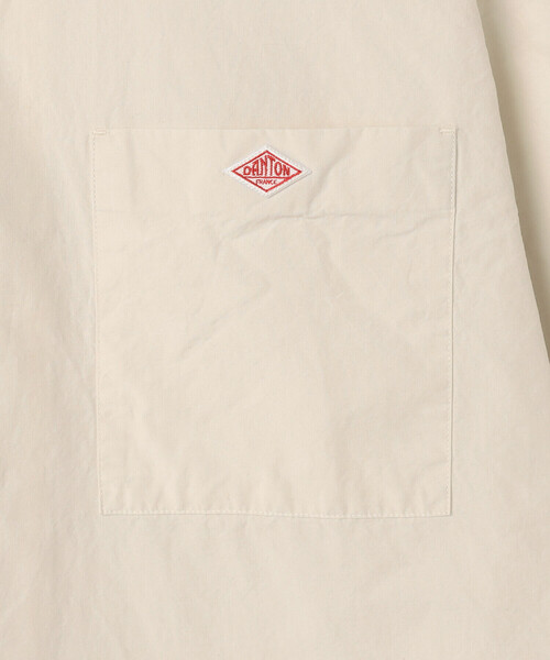 DANTON(ダントン)の「DANTON | コットンリネンブロード バンドカラー半袖シャツ MEN(シャツ/ブラウス・メンズ・アイボリー/チャコール・42/40)」の8枚目の写真