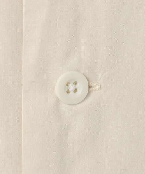 DANTON(ダントン)の「DANTON | コットンリネンブロード バンドカラー半袖シャツ MEN(シャツ/ブラウス・メンズ・アイボリー/チャコール・42/40)」の9枚目の写真