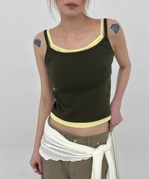 BLACKUP（ブラックアップ）の「[MADE] ロベラレイヤードキャミソール（カップ付き）（キャミソール）」