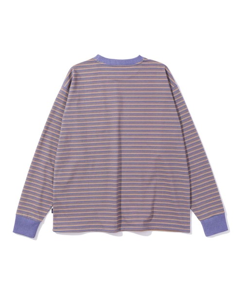 POLeR(ポーラー)の「POLER COOL TOUCH 90s STRIPE L/S TEE(Tシャツ/カットソー・メンズ・ネイビー/ブラック・XL/L/M)」の5枚目の写真