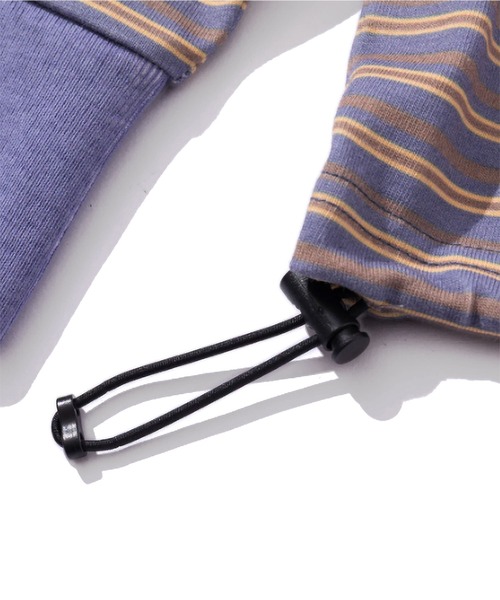 POLeR(ポーラー)の「POLER COOL TOUCH 90s STRIPE L/S TEE(Tシャツ/カットソー・メンズ・ネイビー/ブラック・XL/L/M)」の8枚目の写真
