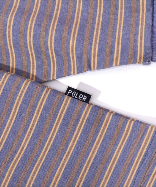 POLeR(ポーラー)の「POLER COOL TOUCH 90s STRIPE L/S TEE(Tシャツ/カットソー・メンズ・ネイビー/ブラック・XL/L/M)」の7枚目の写真