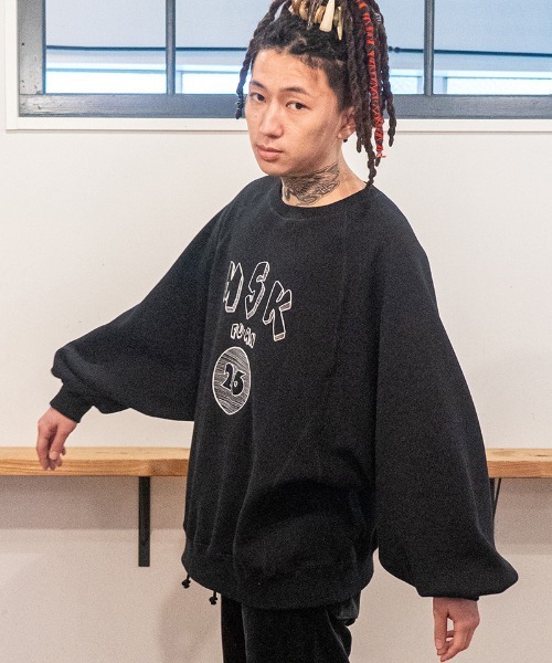 masterkey(マスターキー)の「msw1871- LOOSE WING-SWEAT カレッジスウェット(MK27A-C-23)(スウェット・メンズ・グレー/ブラック・S/M)」の2枚目の写真