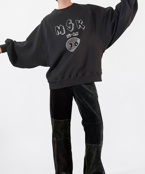 masterkey(マスターキー)の「msw1871- LOOSE WING-SWEAT カレッジスウェット(MK27A-C-23)(スウェット・メンズ・グレー/ブラック・S/M)」の5枚目の写真