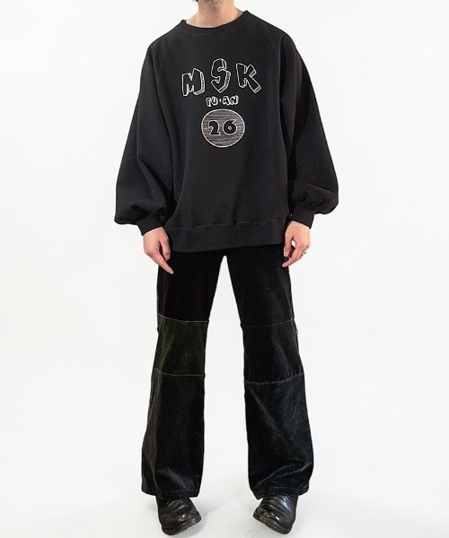 masterkey(マスターキー)の「msw1871- LOOSE WING-SWEAT カレッジスウェット(MK27A-C-23)(スウェット・メンズ・グレー/ブラック・S/M)」の7枚目の写真