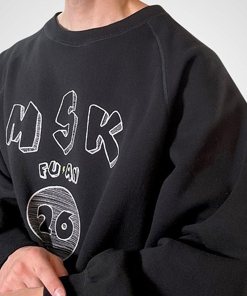 masterkey(マスターキー)の「msw1871- LOOSE WING-SWEAT カレッジスウェット(MK27A-C-23)(スウェット・メンズ・グレー/ブラック・S/M)」の8枚目の写真