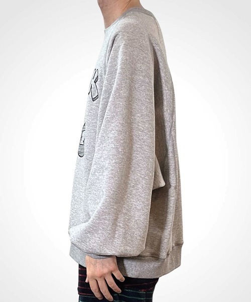 masterkey(マスターキー)の「msw1871- LOOSE WING-SWEAT カレッジスウェット(MK27A-C-23)(スウェット・メンズ・グレー/ブラック・S/M)」の10枚目の写真