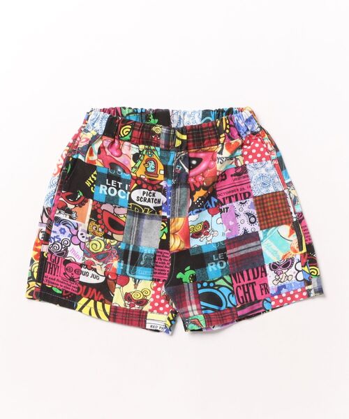 HYSTERIC MINI(ヒステリックミニ)の「CRAZY QUILT総柄 Viscotex ハーフパンツ(その他パンツ・キッズ・マルチ・110/120)」の1枚目の写真