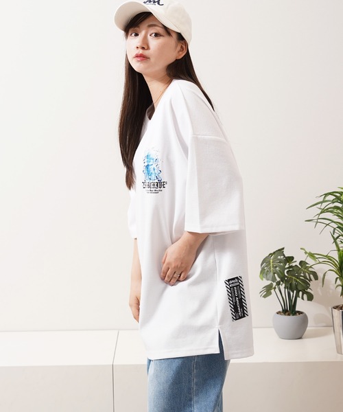 1111clothing(ワンフォークロージング)の「【2ND ARCHIVE】アイスベアグラフィック オーバーサイズ 半袖Tシャツ / ビッグシルエット / ユニセックス(Tシャツ/カットソー・メンズ・ブラック/ダークグレー/ホワイト・FREE)」の6枚目の写真
