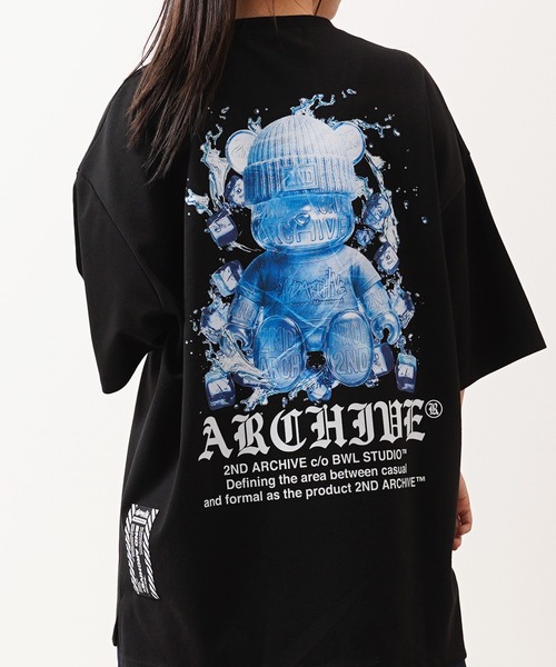 1111clothing(ワンフォークロージング)の「【2ND ARCHIVE】アイスベアグラフィック オーバーサイズ 半袖Tシャツ / ビッグシルエット / ユニセックス(Tシャツ/カットソー・メンズ・ブラック/ダークグレー/ホワイト・FREE)」の15枚目の写真