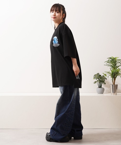 1111clothing(ワンフォークロージング)の「【2ND ARCHIVE】アイスベアグラフィック オーバーサイズ 半袖Tシャツ / ビッグシルエット / ユニセックス(Tシャツ/カットソー・メンズ・ブラック/ダークグレー/ホワイト・FREE)」の16枚目の写真