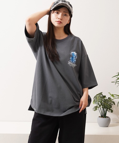 1111clothing(ワンフォークロージング)の「【2ND ARCHIVE】アイスベアグラフィック オーバーサイズ 半袖Tシャツ / ビッグシルエット / ユニセックス(Tシャツ/カットソー・メンズ・ブラック/ダークグレー/ホワイト・FREE)」の18枚目の写真