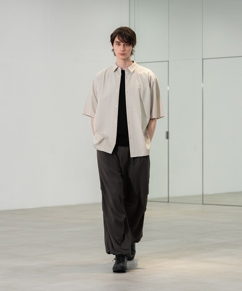 CITY TOKYO(シティトウキョウ)の「【CITY TOKYO】KANEMASA KNIT S/Sシャツ(シャツ/ブラウス・メンズ・ホワイト/サックスブルー/その他7/ストライプ/グレイッシュベージュ・1/2/3)」の6枚目の写真