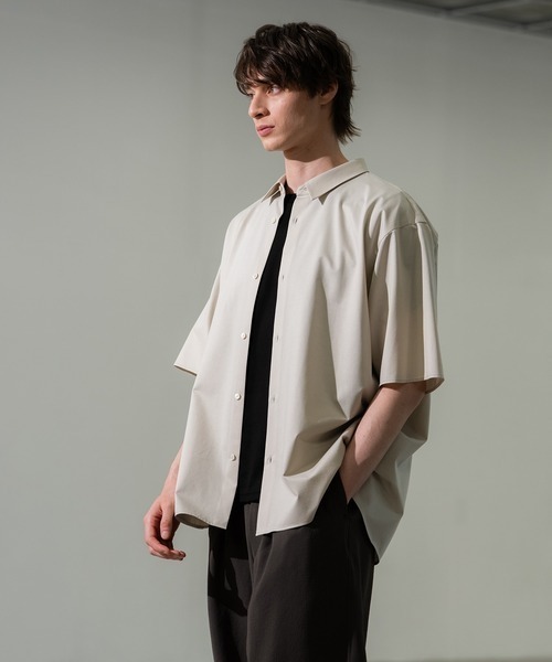 CITY TOKYO(シティトウキョウ)の「【CITY TOKYO】KANEMASA KNIT S/Sシャツ(シャツ/ブラウス・メンズ・ホワイト/サックスブルー/その他7/ストライプ/グレイッシュベージュ・1/2/3)」の8枚目の写真