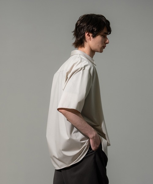 CITY TOKYO(シティトウキョウ)の「【CITY TOKYO】KANEMASA KNIT S/Sシャツ(シャツ/ブラウス・メンズ・ホワイト/サックスブルー/その他7/ストライプ/グレイッシュベージュ・1/2/3)」の9枚目の写真