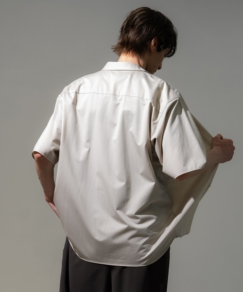 CITY TOKYO(シティトウキョウ)の「【CITY TOKYO】KANEMASA KNIT S/Sシャツ(シャツ/ブラウス・メンズ・ホワイト/サックスブルー/その他7/ストライプ/グレイッシュベージュ・1/2/3)」の11枚目の写真