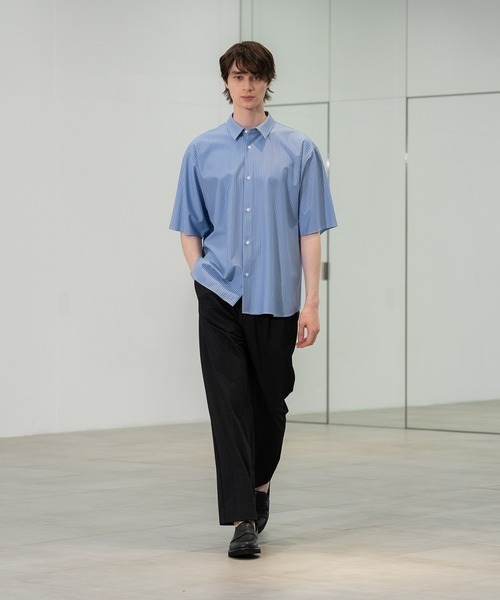 CITY TOKYO(シティトウキョウ)の「【CITY TOKYO】KANEMASA KNIT S/Sシャツ(シャツ/ブラウス・メンズ・ホワイト/サックスブルー/その他7/ストライプ/グレイッシュベージュ・1/2/3)」の17枚目の写真