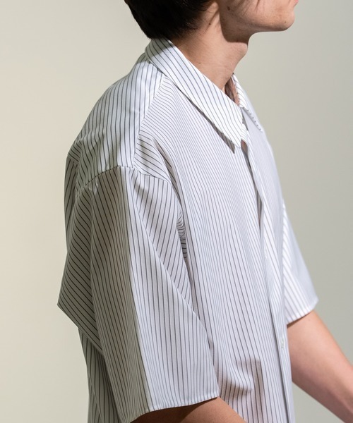 CITY TOKYO(シティトウキョウ)の「【CITY TOKYO】KANEMASA KNIT S/Sシャツ(シャツ/ブラウス・メンズ・ホワイト/サックスブルー/その他7/ストライプ/グレイッシュベージュ・1/2/3)」の20枚目の写真