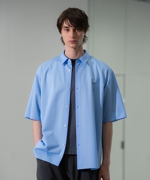 CITY TOKYO(シティトウキョウ)の「【CITY TOKYO】KANEMASA KNIT S/Sシャツ(シャツ/ブラウス・メンズ・ホワイト/サックスブルー/その他7/ストライプ/グレイッシュベージュ・1/2/3)」の13枚目の写真