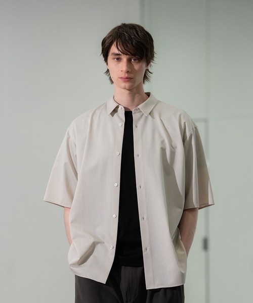 CITY TOKYO(シティトウキョウ)の「【CITY TOKYO】KANEMASA KNIT S/Sシャツ(シャツ/ブラウス・メンズ・ホワイト/サックスブルー/その他7/ストライプ/グレイッシュベージュ・1/2/3)」の7枚目の写真