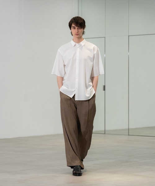 CITY TOKYO(シティトウキョウ)の「【CITY TOKYO】KANEMASA KNIT S/Sシャツ(シャツ/ブラウス・メンズ・ホワイト/サックスブルー/その他7/ストライプ/グレイッシュベージュ・1/2/3)」の14枚目の写真