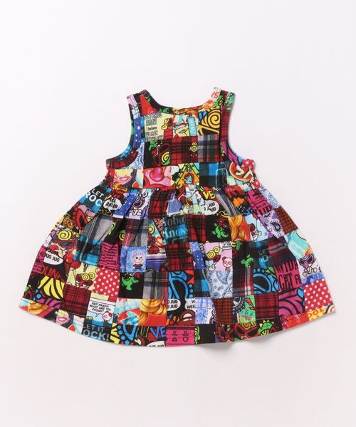 HYSTERIC MINI(ヒステリックミニ)の「【3月予約商品】CRAZY QUILT総柄 Viscotex ワンピース(ワンピース・キッズ・マルチ・90/80)」の2枚目の写真