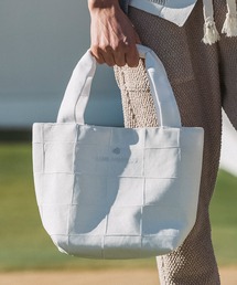 LUXEAKMPLUS（リュクスエイケイエムプラス）の「LUXEAKMPLUS(リュクスエイケイエムプラス)ゴルフ ブロックデザインミニトートバッグ（トートバッグ）」