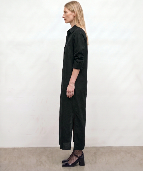 KIMDOH(キムド)の「Rovel Shirt Dress / Black(ワンピース・レディース・ブラック・FREE)」の3枚目の写真