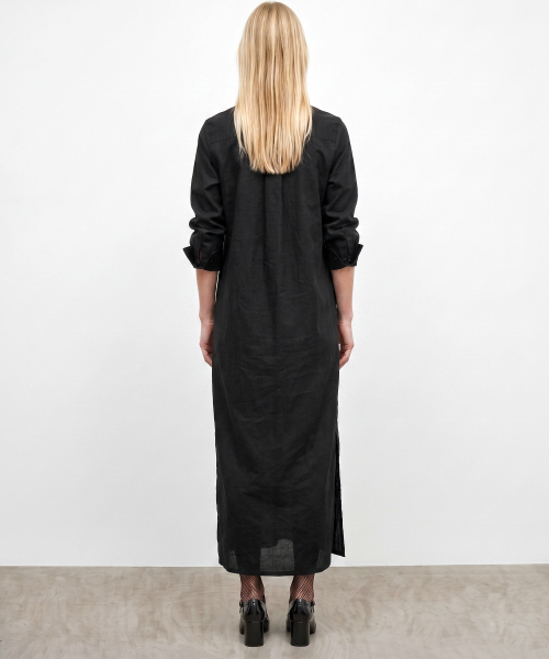 KIMDOH(キムド)の「Rovel Shirt Dress / Black(ワンピース・レディース・ブラック・FREE)」の4枚目の写真