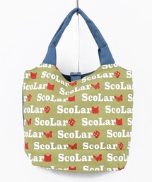 ScoLar（スカラー）の「662434：スカラーちゃん×総柄 配色ランチトートバッグ（ハンドバッグ）」