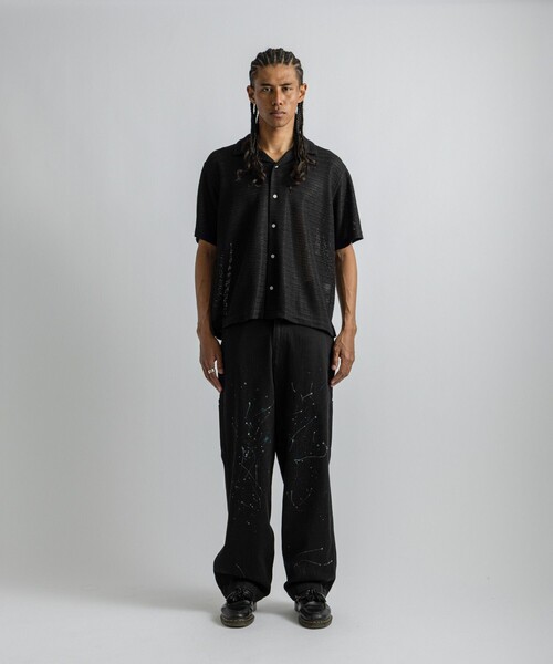 Saturdays NYC（サタデーズ ニューヨークシティ ）の「Canty Lace SS Shirt（シャツ/ブラウス・メンズ・オフホワイト/ブラック・L/M/S）」の9枚目の写真