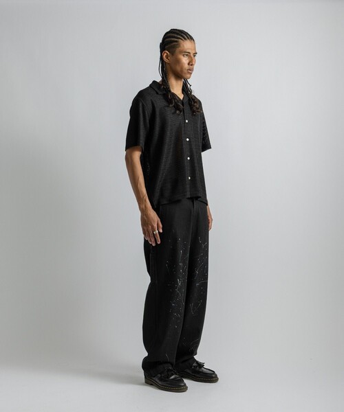 Saturdays NYC（サタデーズ ニューヨークシティ ）の「Canty Lace SS Shirt（シャツ/ブラウス・メンズ・オフホワイト/ブラック・L/M/S）」の10枚目の写真