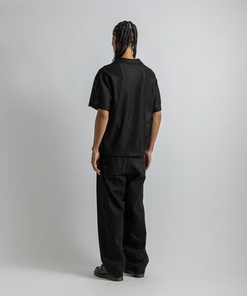 Saturdays NYC（サタデーズ ニューヨークシティ ）の「Canty Lace SS Shirt（シャツ/ブラウス・メンズ・オフホワイト/ブラック・L/M/S）」の11枚目の写真