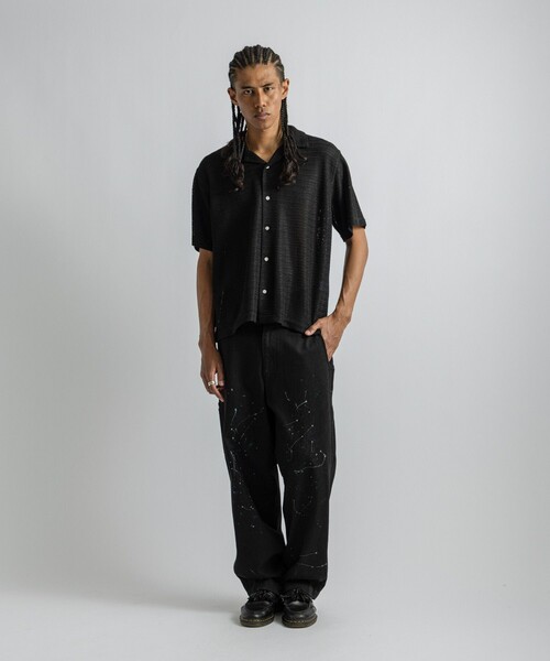 Saturdays NYC（サタデーズ ニューヨークシティ ）の「Canty Lace SS Shirt（シャツ/ブラウス・メンズ・オフホワイト/ブラック・L/M/S）」の19枚目の写真