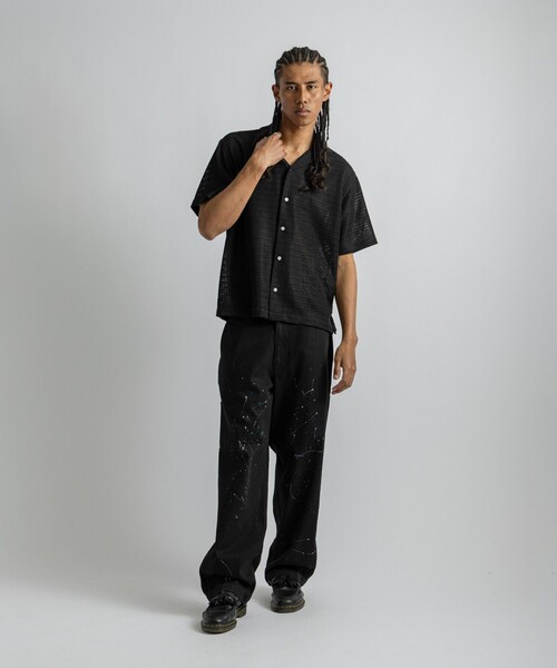 Saturdays NYC（サタデーズ ニューヨークシティ ）の「Canty Lace SS Shirt（シャツ/ブラウス・メンズ・オフホワイト/ブラック・L/M/S）」の20枚目の写真