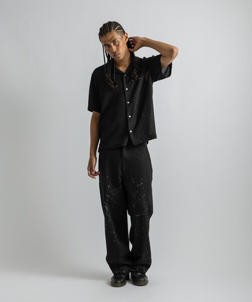 Saturdays NYC（サタデーズ ニューヨークシティ ）の「Canty Lace SS Shirt（シャツ/ブラウス・メンズ・オフホワイト/ブラック・L/M/S）」の21枚目の写真