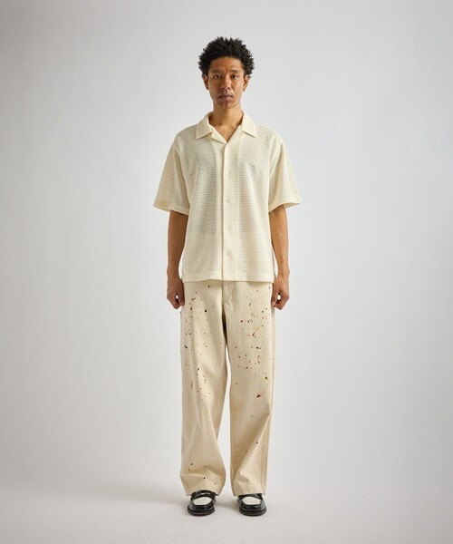Saturdays NYC（サタデーズ ニューヨークシティ ）の「Canty Lace SS Shirt（シャツ/ブラウス・メンズ・オフホワイト/ブラック・L/M/S）」の12枚目の写真