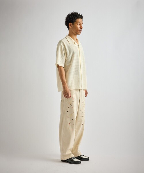 Saturdays NYC（サタデーズ ニューヨークシティ ）の「Canty Lace SS Shirt（シャツ/ブラウス・メンズ・オフホワイト/ブラック・L/M/S）」の14枚目の写真