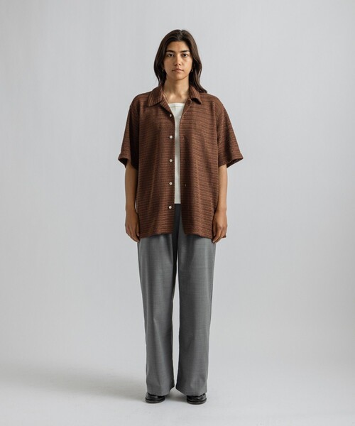 Saturdays NYC（サタデーズ ニューヨークシティ ）の「Canty Lace SS Shirt（シャツ/ブラウス・メンズ・オフホワイト/ブラック・L/M/S）」の15枚目の写真