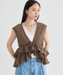 ラッフルフリルブラウス