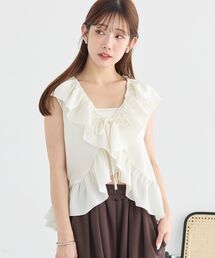 ラッフルフリルブラウス