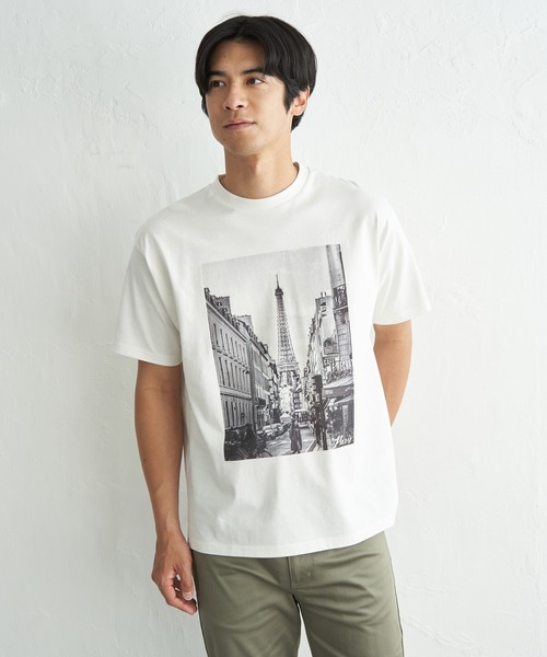 ikka(イッカ)の「【MonoMax × 小泉孝太郎】コットンフォトプリントTシャツ「小泉孝太郎さん着用モデル」(Tシャツ/カットソー・メンズ・その他1/その他2/ホワイト・M/L/XL/S)」の6枚目の写真