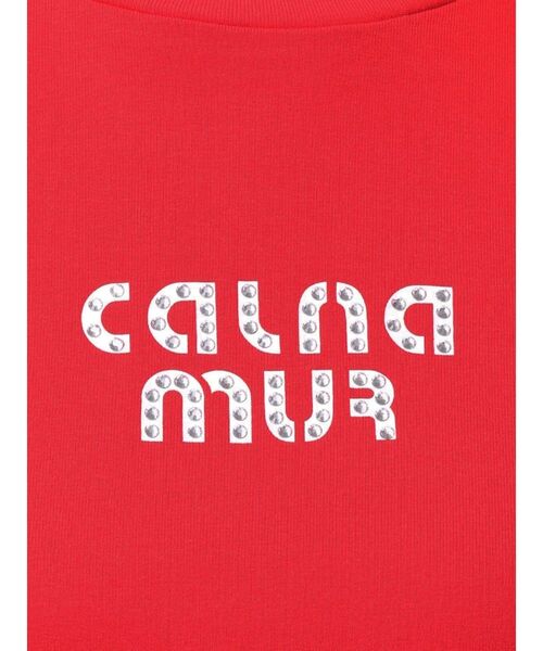 CALNAMUR（カルナムール）の「ビジューロゴコンパクトTシャツ（Tシャツ/カットソー・レディース・ブラック/ホワイト/レッド・FREE）」の16枚目の写真