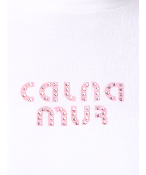 CALNAMUR（カルナムール）の「ビジューロゴコンパクトTシャツ（Tシャツ/カットソー・レディース・ブラック/ホワイト/レッド・FREE）」の17枚目の写真