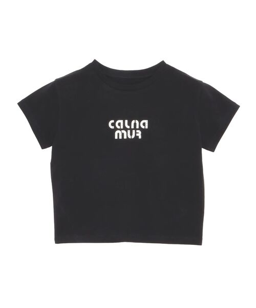 CALNAMUR（カルナムール）の「ビジューロゴコンパクトTシャツ（Tシャツ/カットソー・レディース・ブラック/ホワイト/レッド・FREE）」の18枚目の写真