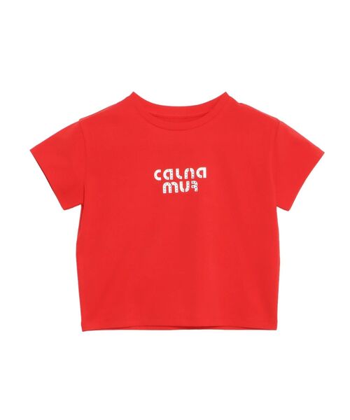 CALNAMUR（カルナムール）の「ビジューロゴコンパクトTシャツ（Tシャツ/カットソー・レディース・ブラック/ホワイト/レッド・FREE）」の19枚目の写真