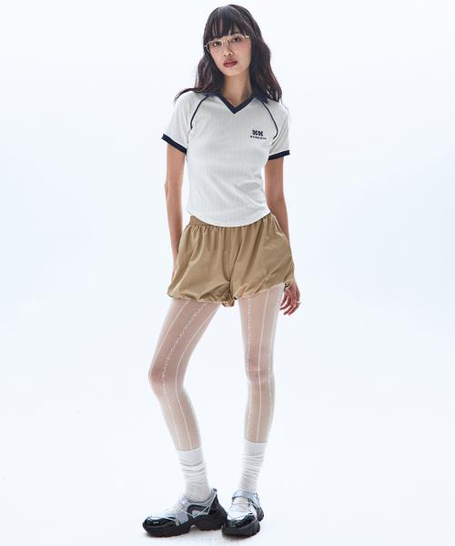 RAIMENT（レイメント）の「(W) ウィメンズナイロンパンプキンバルーンショーツ_ベージュ（その他パンツ・レディース・その他・WS/WM）」の2枚目の写真