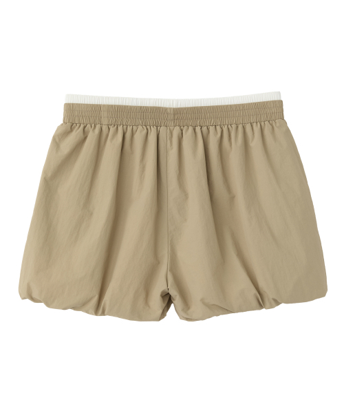 RAIMENT（レイメント）の「(W) ウィメンズナイロンパンプキンバルーンショーツ_ベージュ（その他パンツ・レディース・その他・WS/WM）」の5枚目の写真